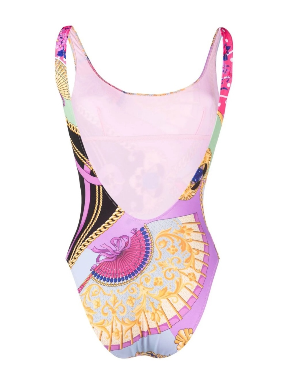Versace Colorful Baroque Print One-Piece Swimsuit - Picture 3 of 4